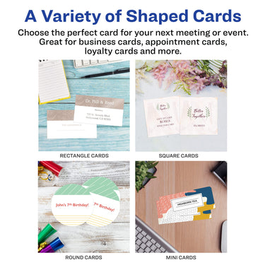 Avery Glossy Business Cards with Sure Feed Technology, 2